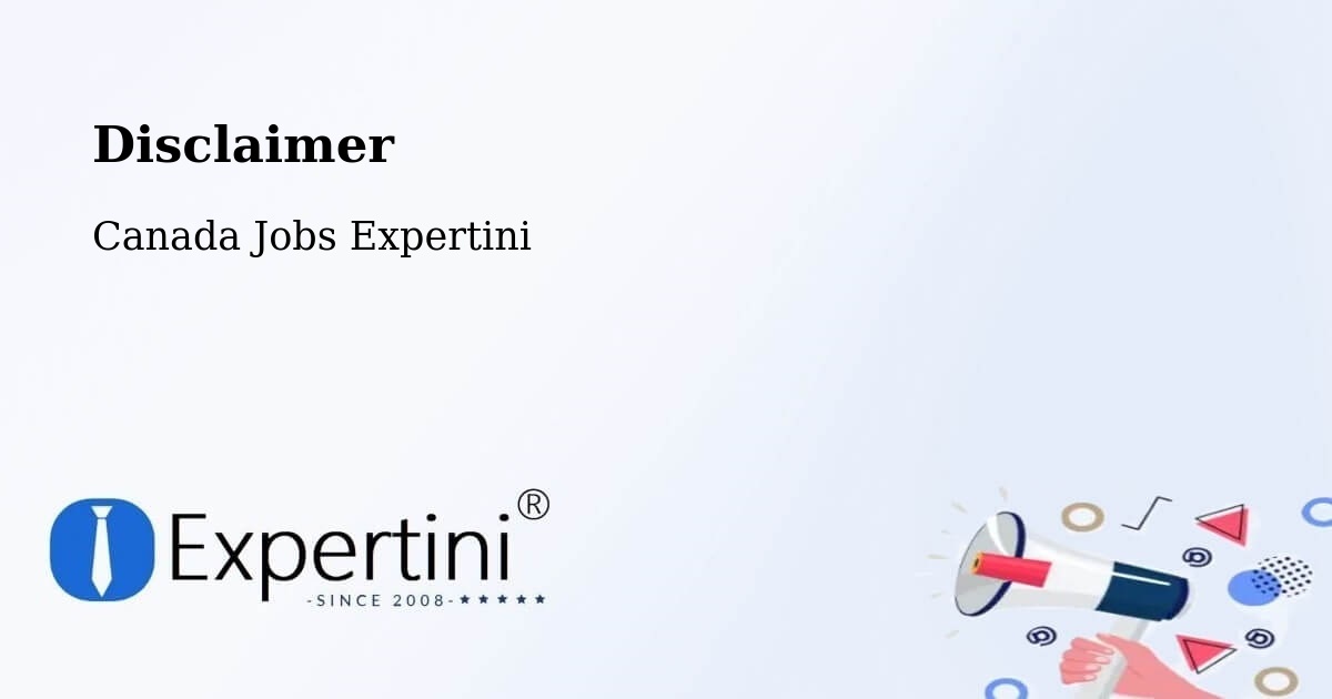 Disclaimer – Mont Royal - Canada Jobs Expertini